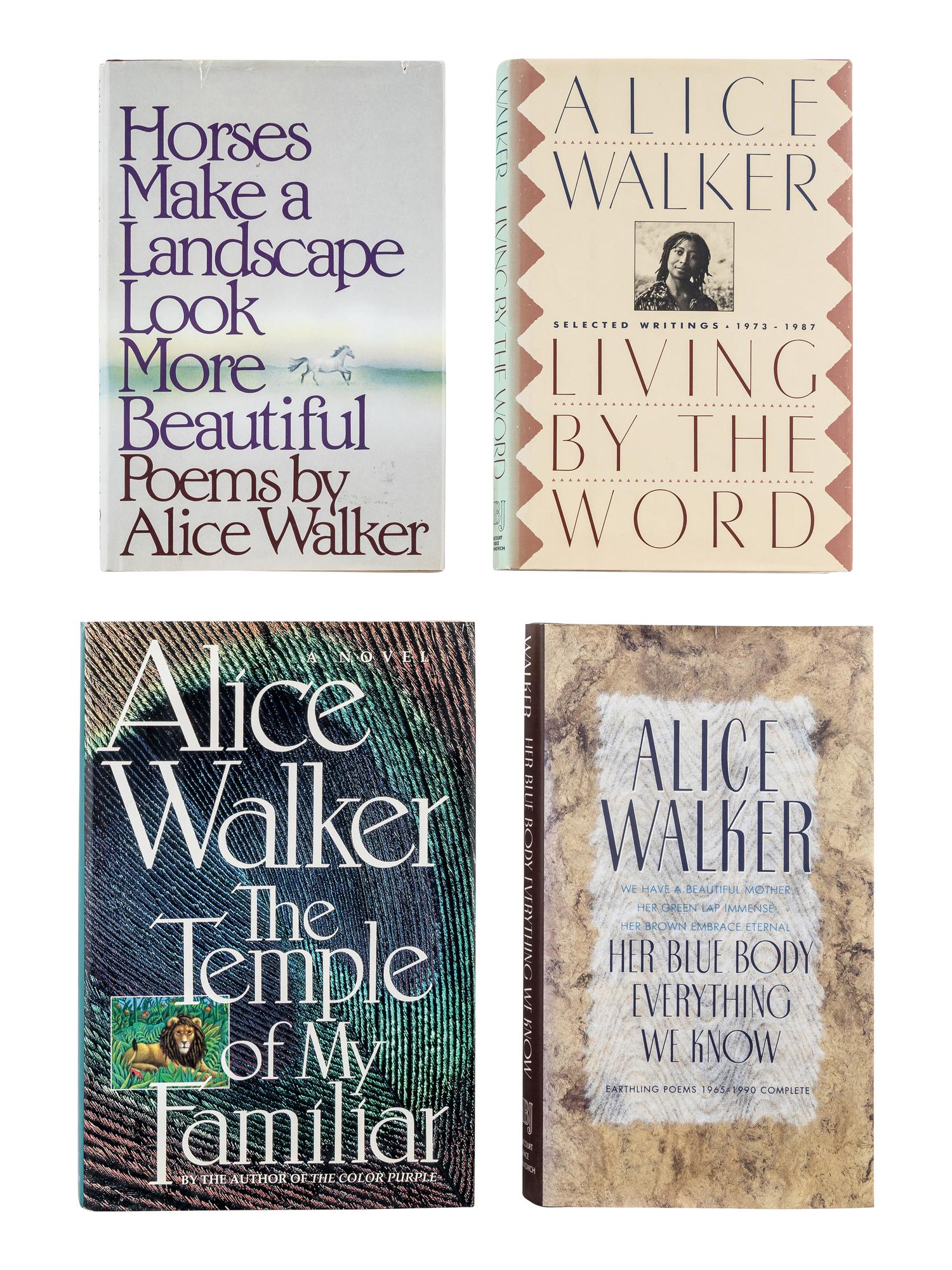 WALKER, Alice (b.1944). A group of 9 works, most SIGNED FIRST EDITIONS, comprising: