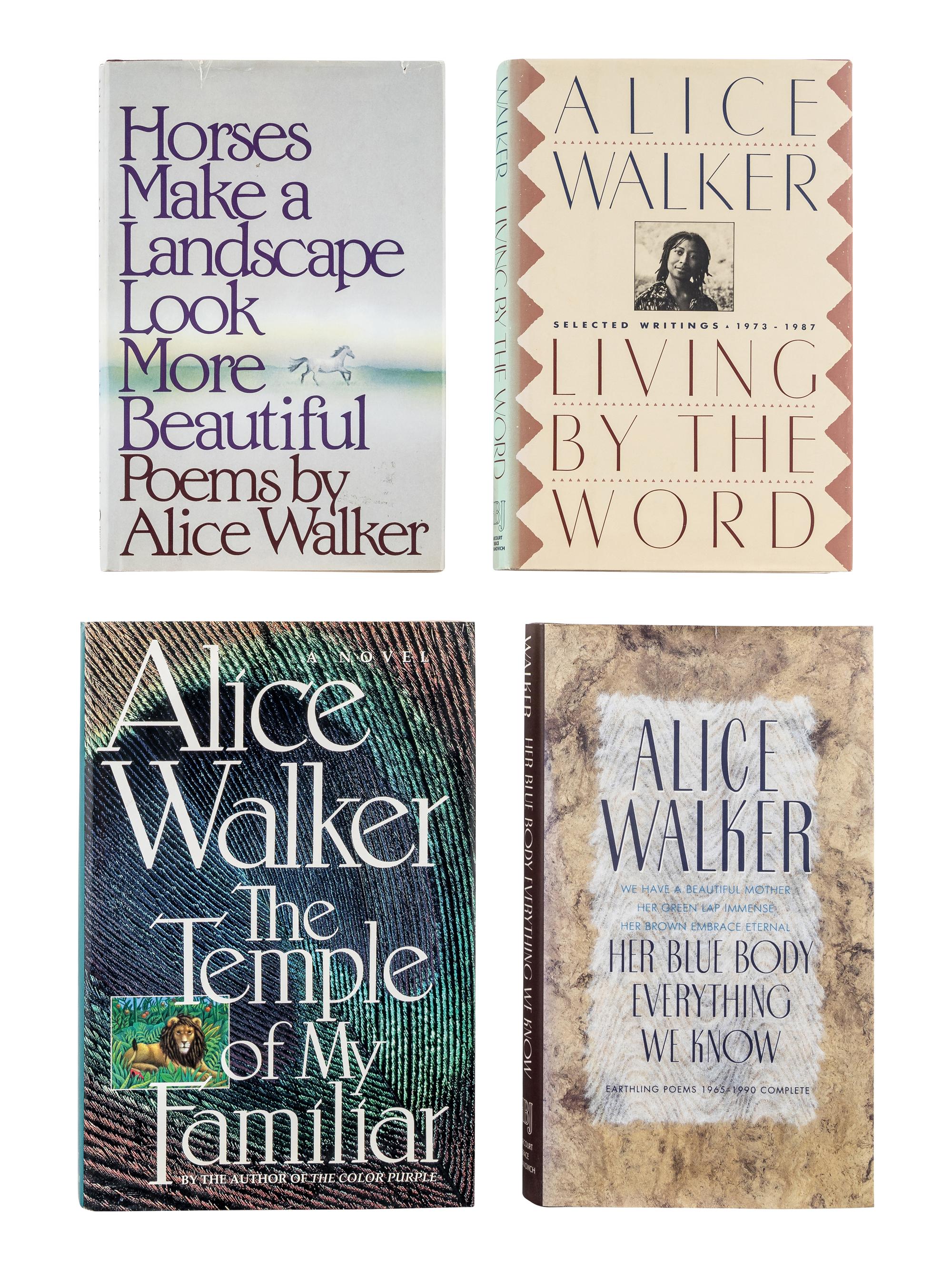WALKER, Alice (b.1944). A group of 9 works, most SIGNED FIRST EDITIONS, comprising: