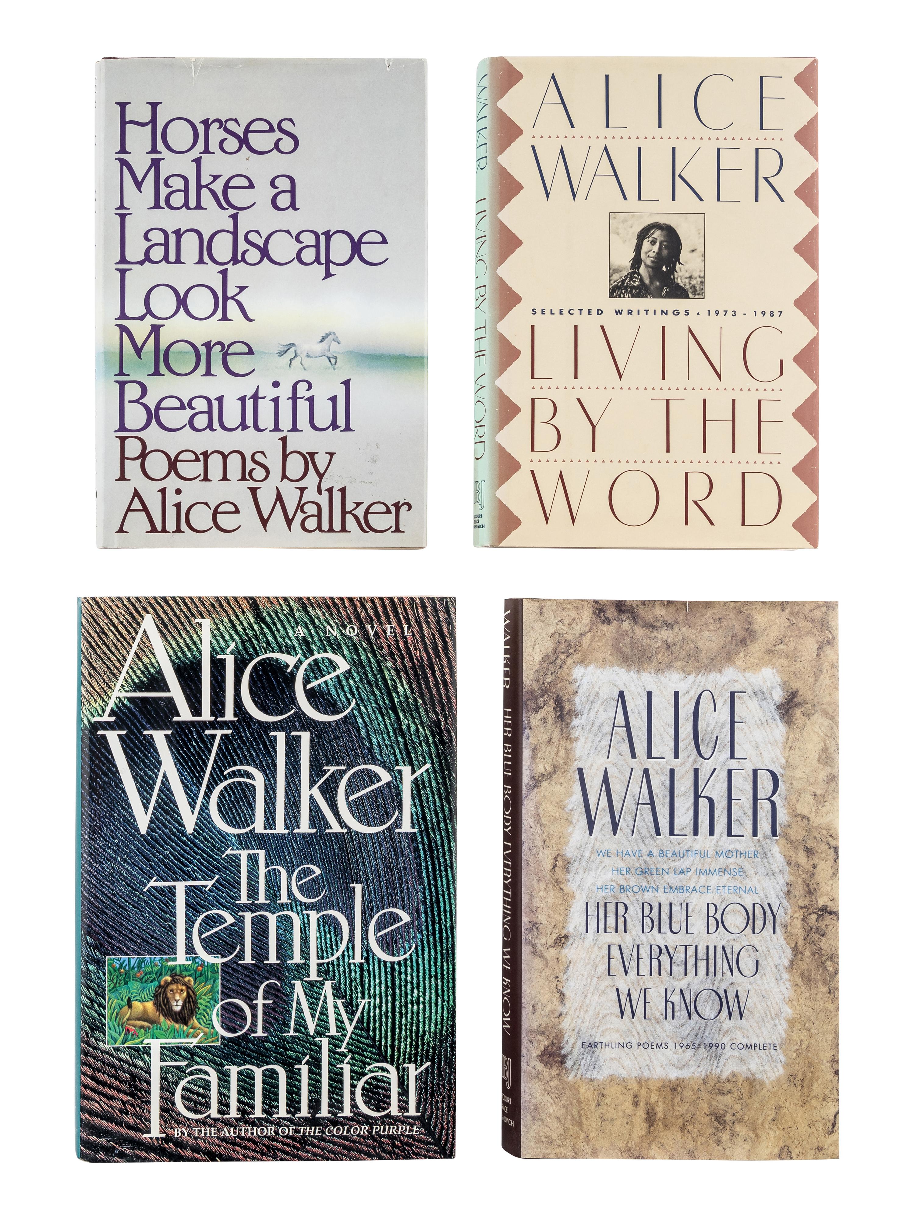 WALKER, Alice (b.1944). A group of 9 works, most SIGNED FIRST EDITIONS, comprising: