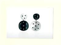 Sabbadini, Diamond, Black Spinel, and Aluminum Earrings