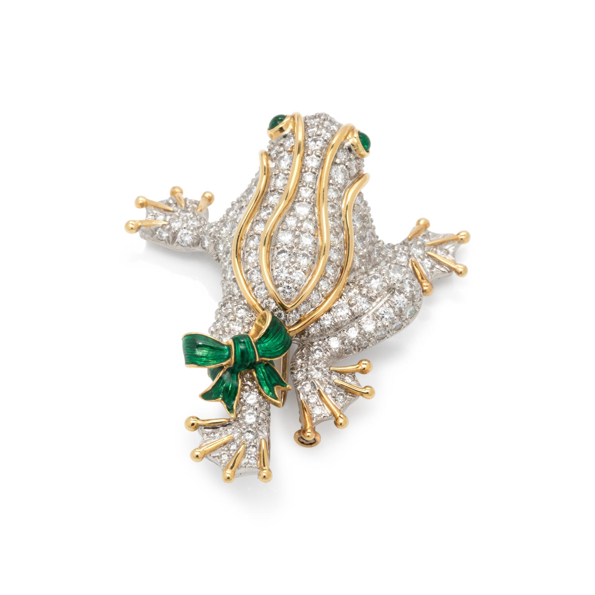 TIFFANY & CO., DIAMOND FROG BROOCH