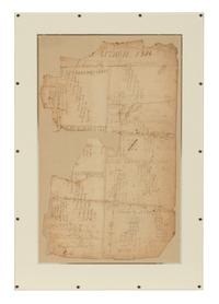 LINCOLN, Abraham (1809-1865). Autograph sum book leaf signed twice ("Abraham Lincoln"). Pigeon Creek, Spencer County, Indiana, ca. 1824.