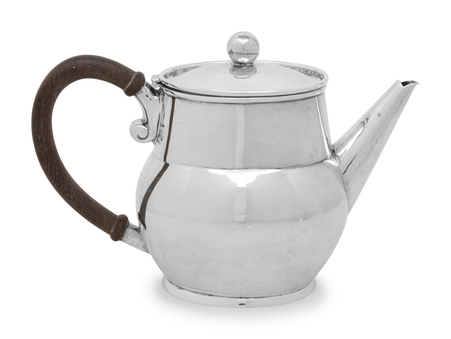 A Mexican Silver Teapot