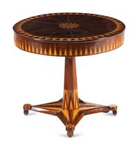 A Contemporary Marquetry Center Table
