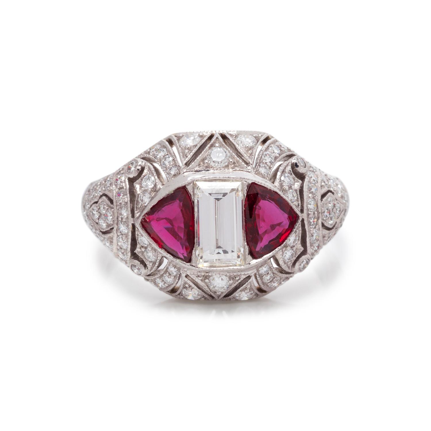DIAMOND AND RUBY RING