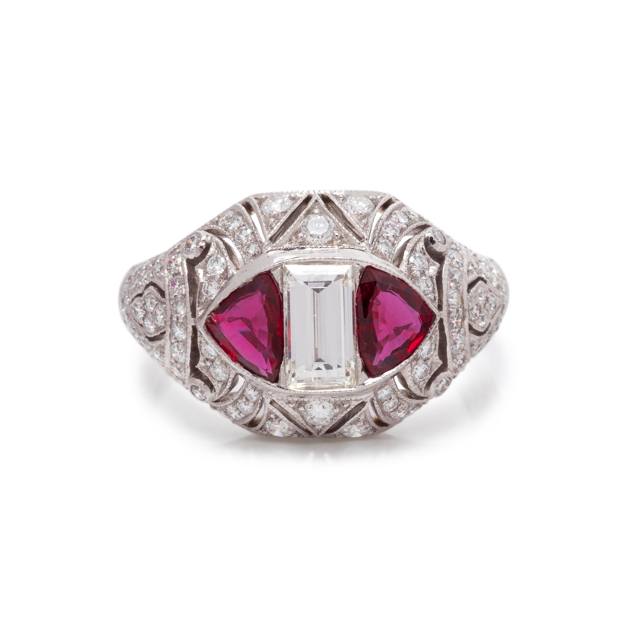 DIAMOND AND RUBY RING