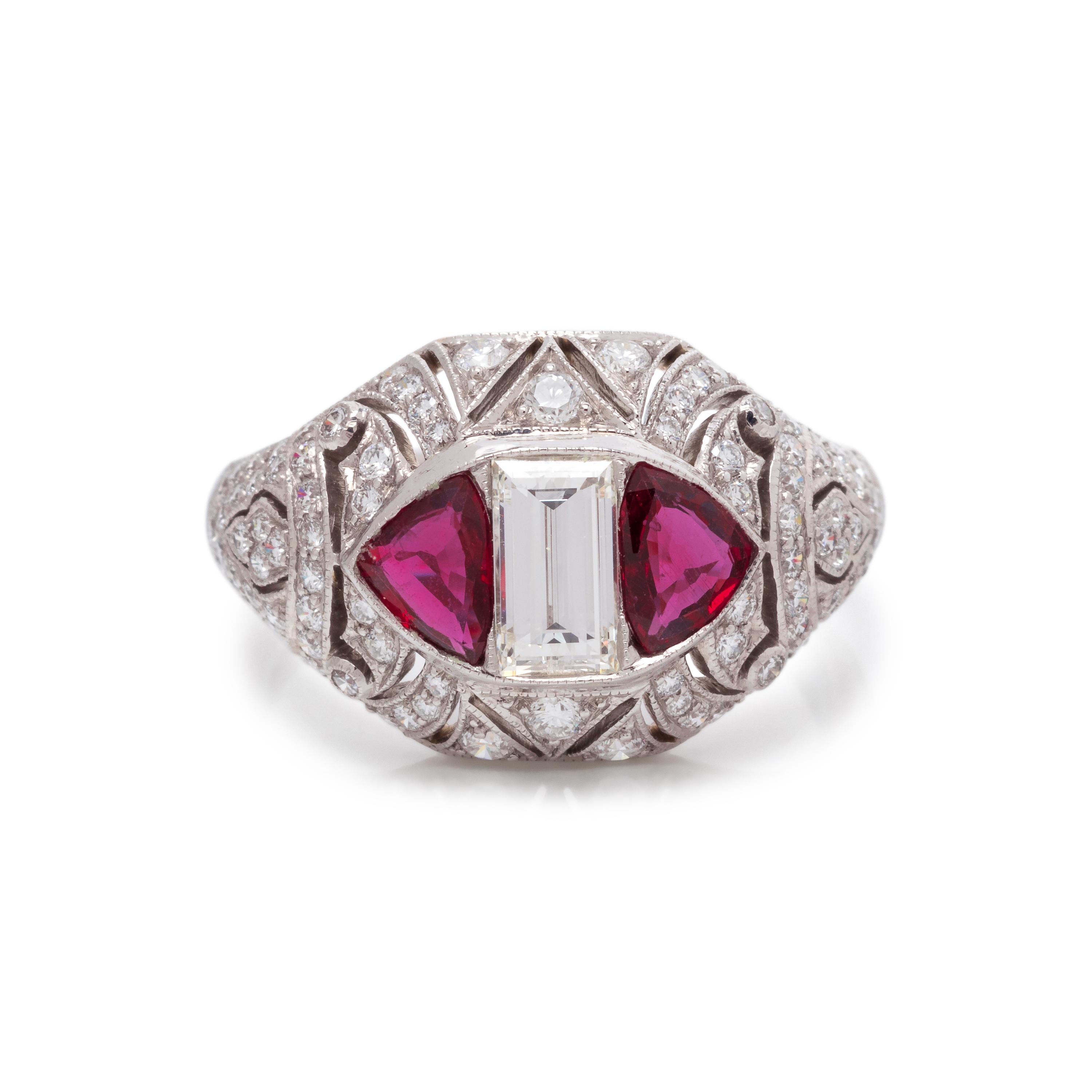 DIAMOND AND RUBY RING