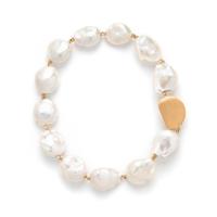 YVEL, YELLOW GOLD AND BAROQUE CULTURED PEARL 'SATIN SEA SOUFFLÉ' NECKLACE