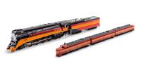 A Samhongsa Polychrome HO-Gauge Southern Pacific: Daylight Express 4-8-4 Locomotive and Extended Tender