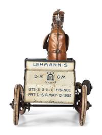 A Lehmann 'Naughty Boy' Tin Lithograph Windup Toy Car