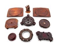 Nine Chinese Hardwood Stands