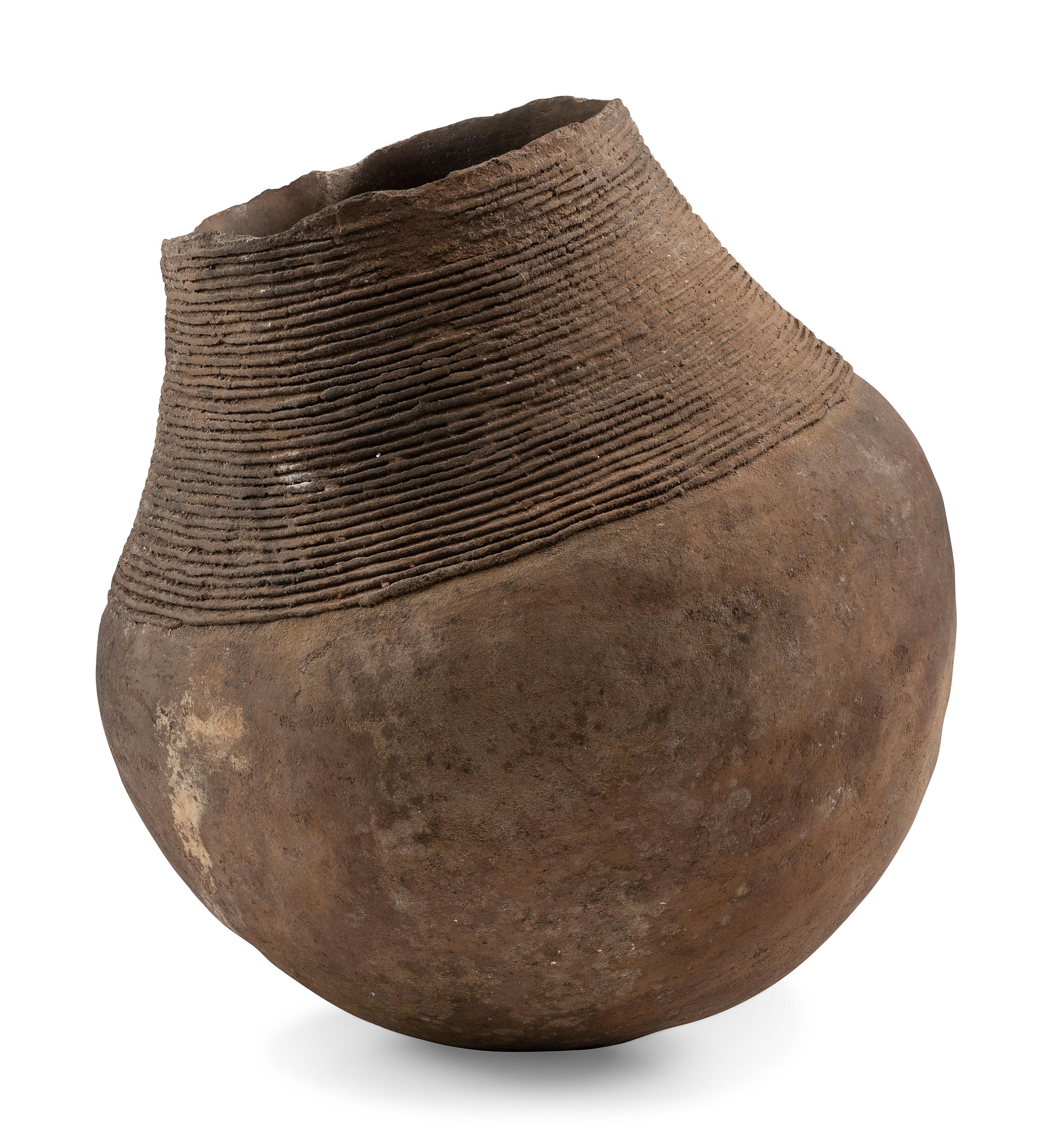 Ancestral Pueblo, Tusayan Corrugated Pottery Jar