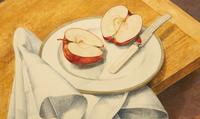 Still Life with Apple, Knife & Napkin