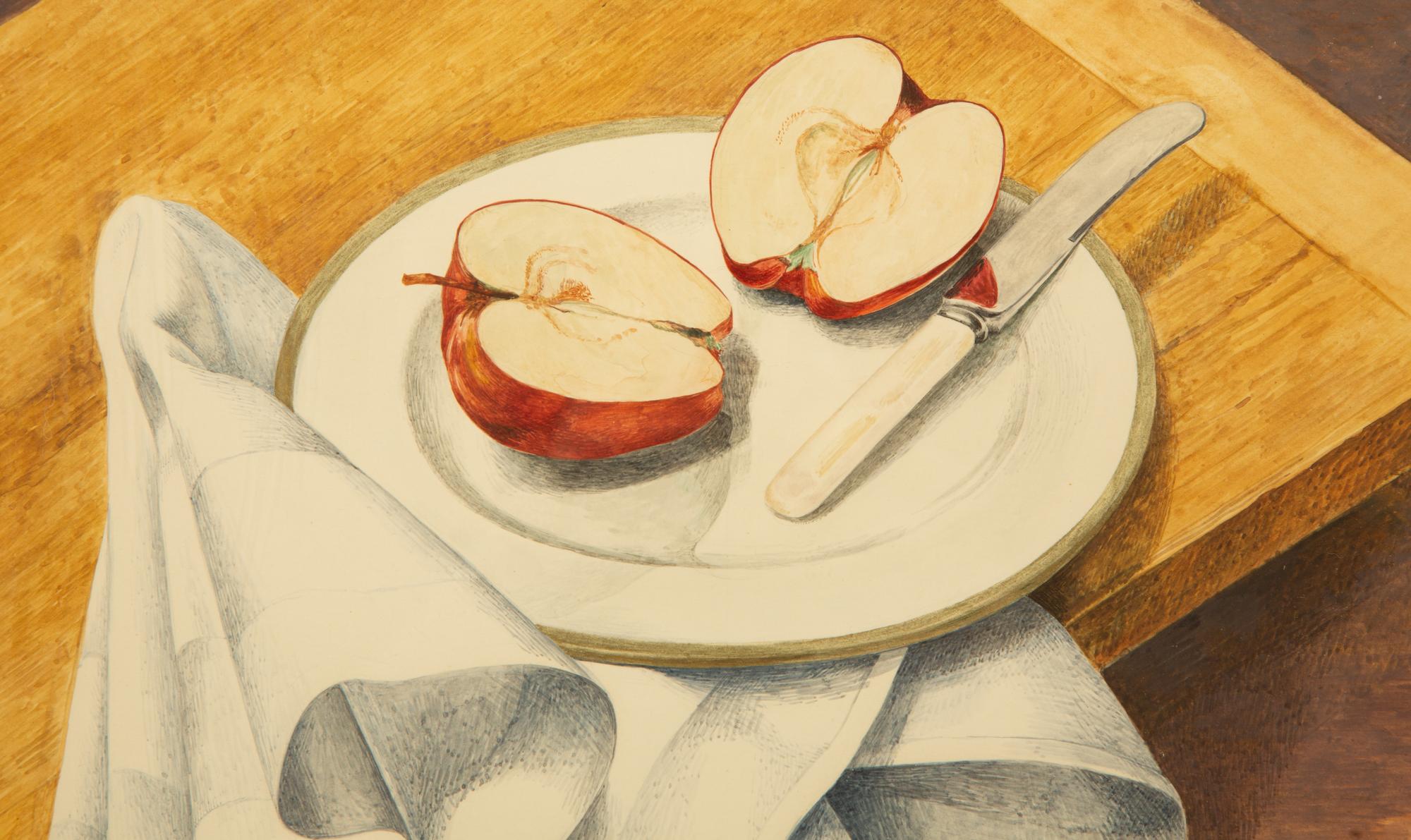 Still Life with Apple, Knife & Napkin