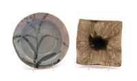 Two Japanese Glazed Pottery Articles