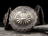 Navajo Silver Concha Belt