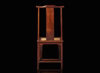 A Chinese huanghuali "Official's Hat" side chair, Guanmaoyi, 17th/18th century 黃花梨官帽椅一件 十七或十八世紀