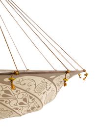 A Fortuny Casendello Silk Chandelier