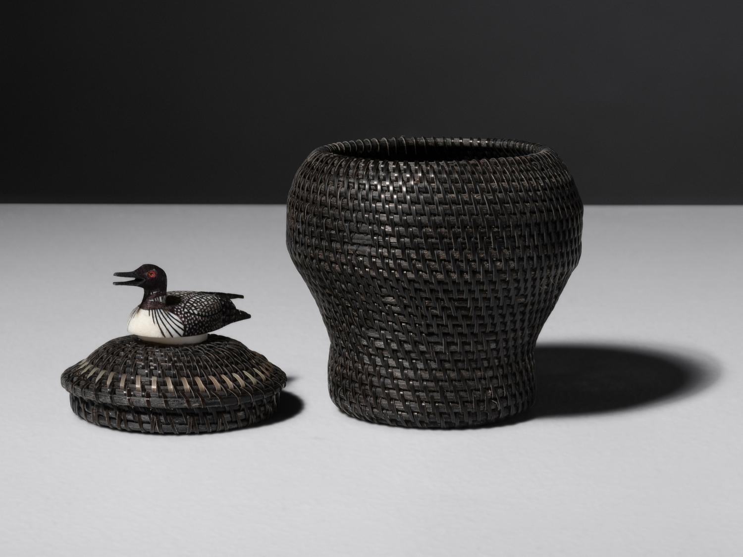 Baleen Basket, with Ted Mayac Jr. Loon Finial