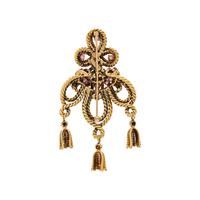 Tiffany & Co., Ruby, Diamond, and Yellow Gold Brooch