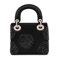 Christian Dior, Mini Lady Dior in Sequin-Embellished Black Satin