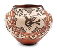 Polychrome Pottery Jar, with Zia Birds