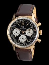 BREITLING, REF. 806 18K YELLOW GOLD 'NAVITIMER' WATCH
