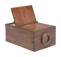 [CAMERAS]. Wood camera obscura. Ca 1830s-1840s.