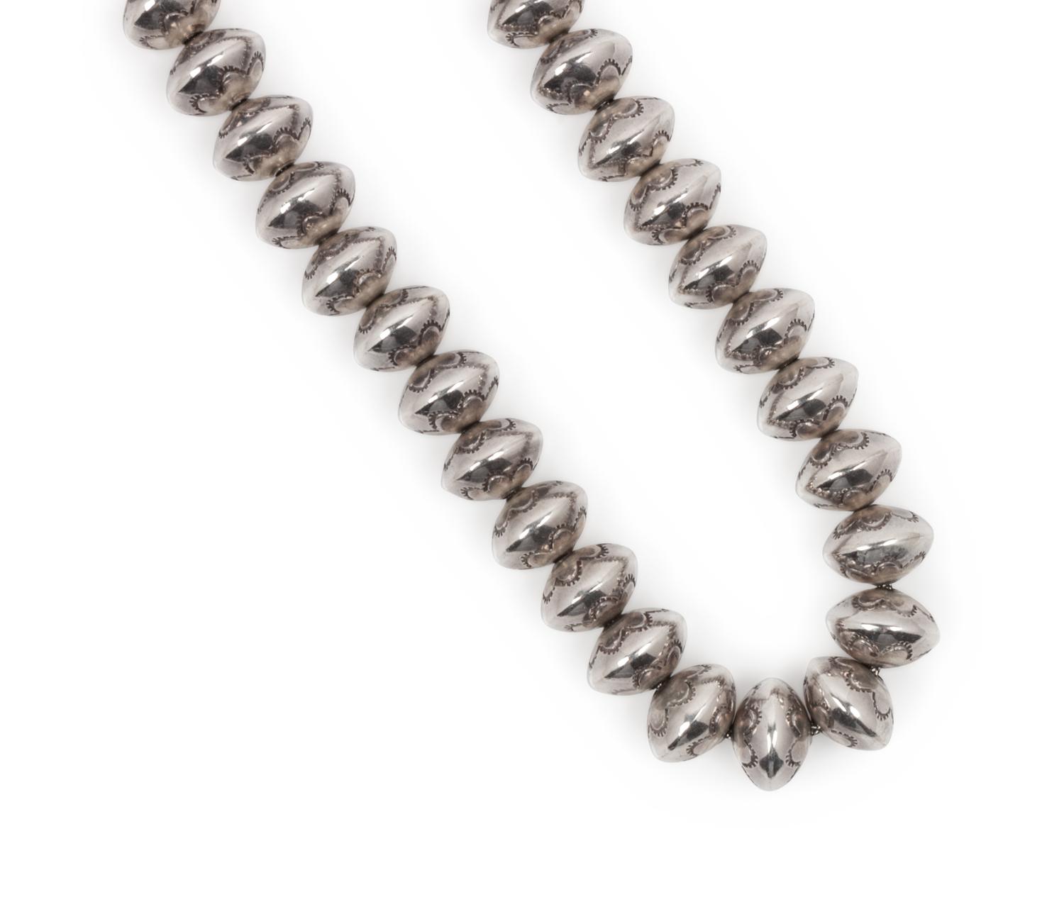 Navajo Mercury Dime Bead Necklace