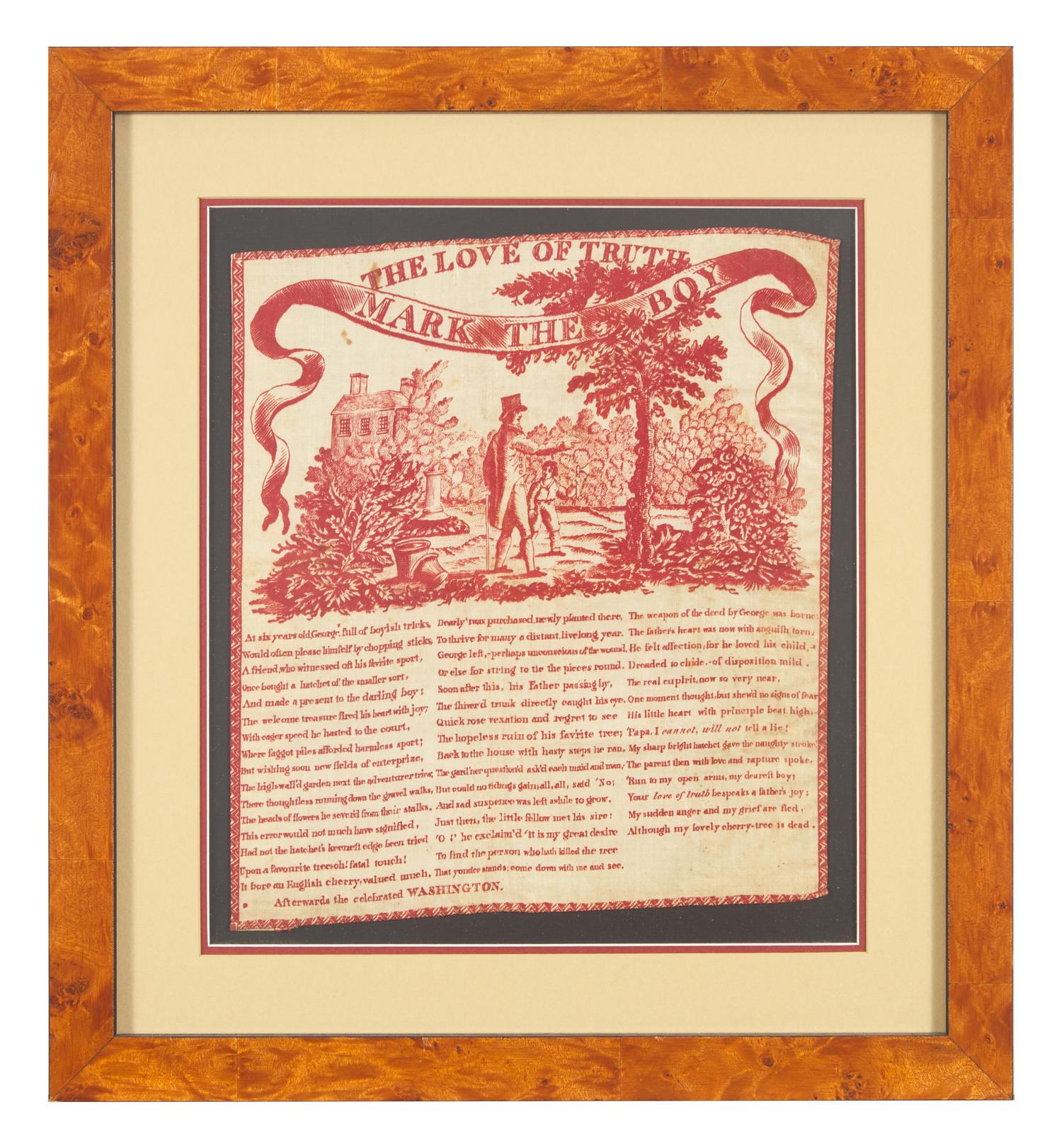 [Washington, George] The Love of Truth Mark the Boy