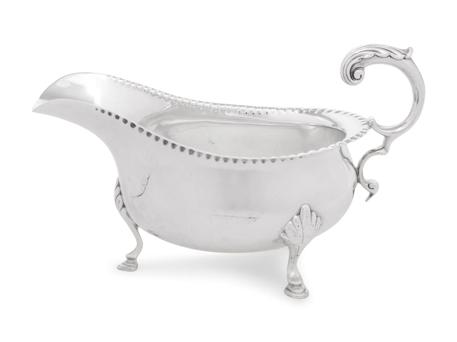 An English Silver Sauce Boat