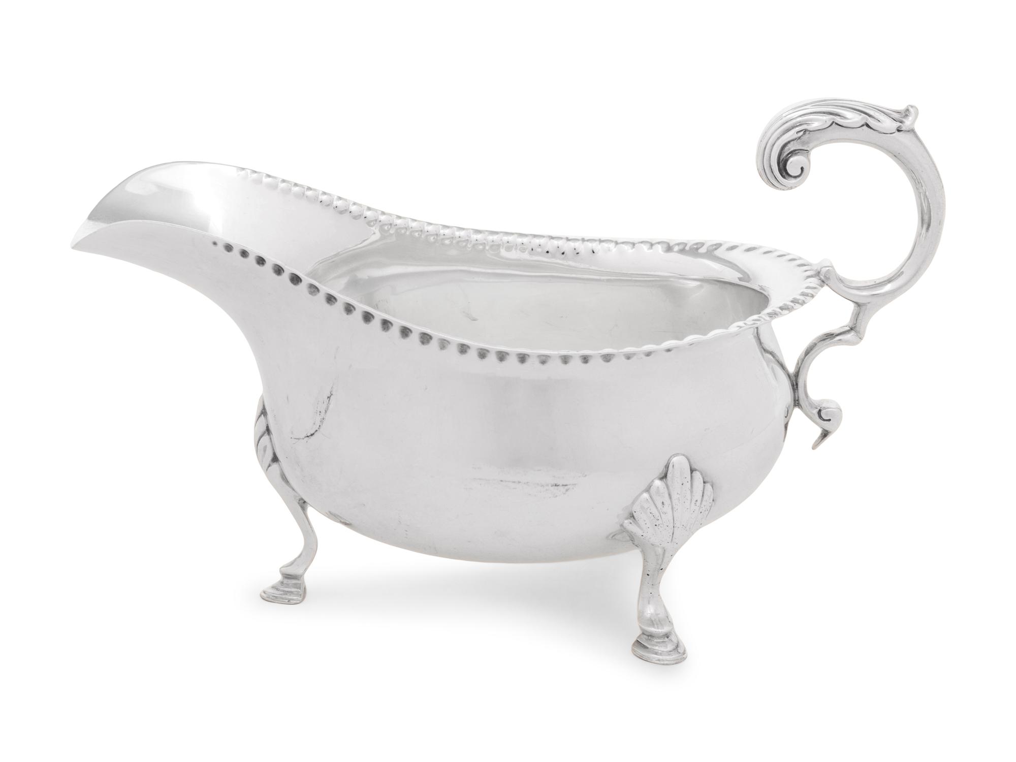 An English Silver Sauce Boat