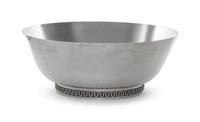 A Danish Silver Bowl, Sigvard Bernadotte for Georg Jensen, Copenhagen, with shallow tapered sides and a circular foot ring having an ap