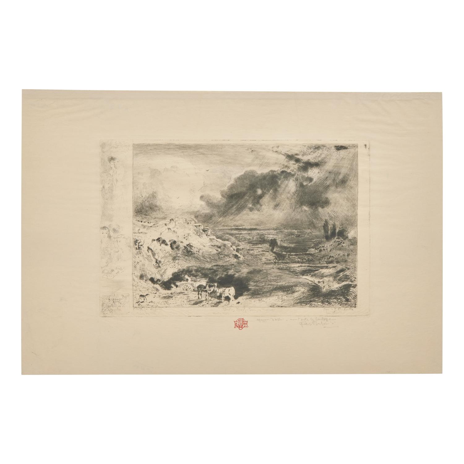 Félix Hilaire Buhot (French, 1847-1898) — L'Orage (Two Works)