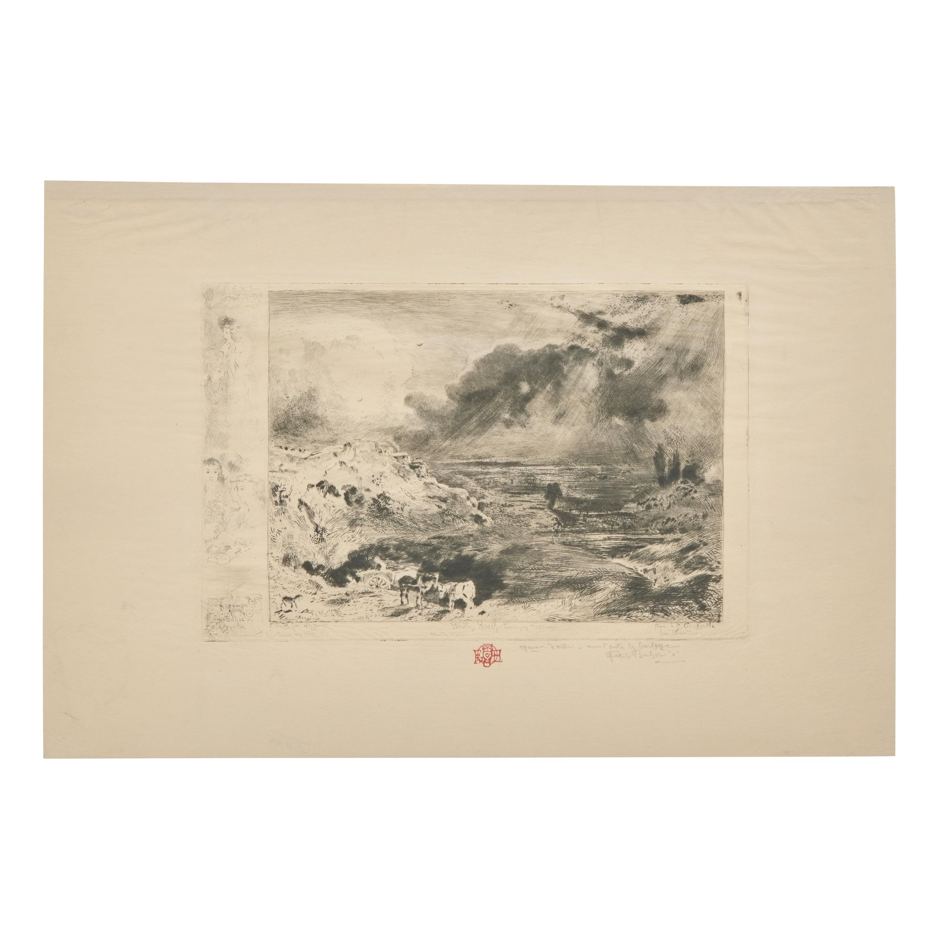 Félix Hilaire Buhot (French, 1847-1898) — L'Orage (Two Works)
