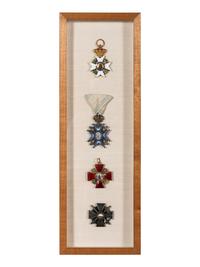 Four Eastern European Order of Merit Badges