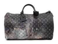 Louis Vuitton Limited Edition Keepall Bandoulière 50 in Black Monogram Canvas with Galaxy Print, Virgil Abloh, Spring Summer 2019