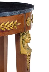 An Empire Style Gilt Bronze Mounted Mahogany Guéridon