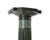 A Continental Green Marble Pedestal