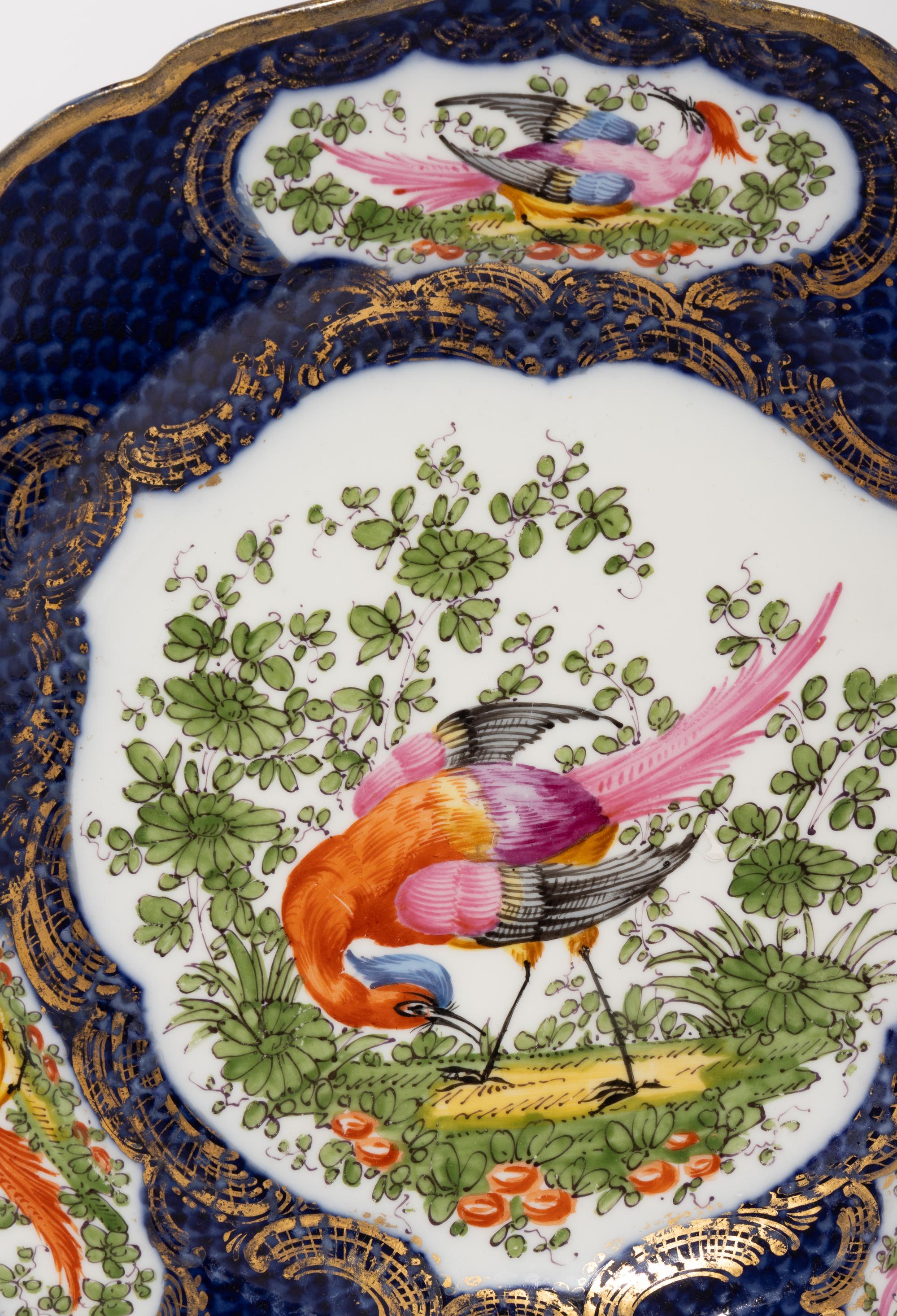 A Pair of Chelsea Porcelain Dishes