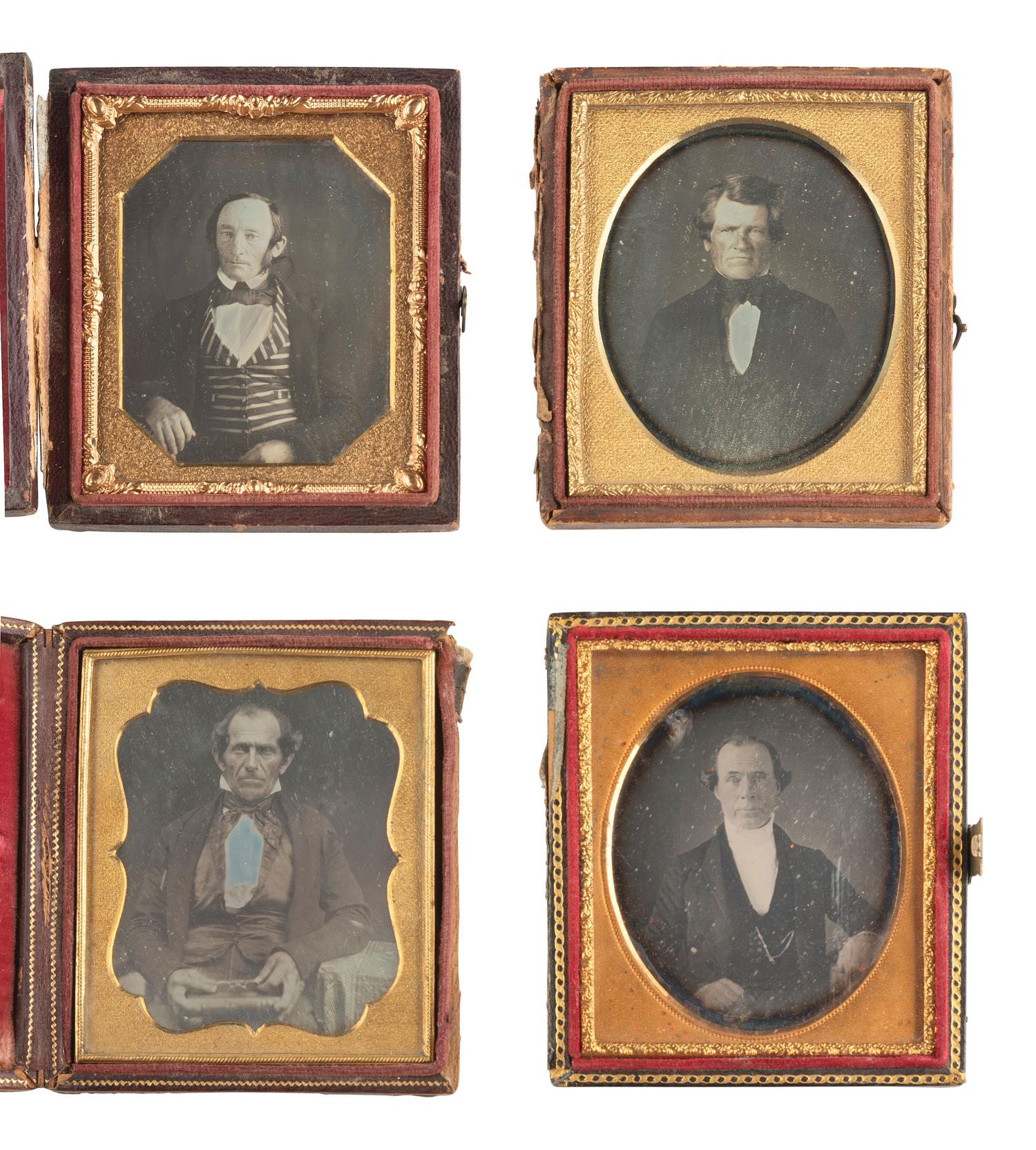 [EARLY PHOTOGRAPHY]. 26 sixth plate daguerreotypes of mature gentlemen.