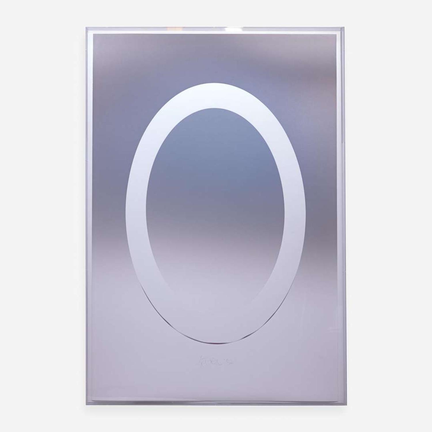 Larry Bell (American, b. 1939) ELIN 46 (Ellipse with Insert) from Vapor Drawings Series