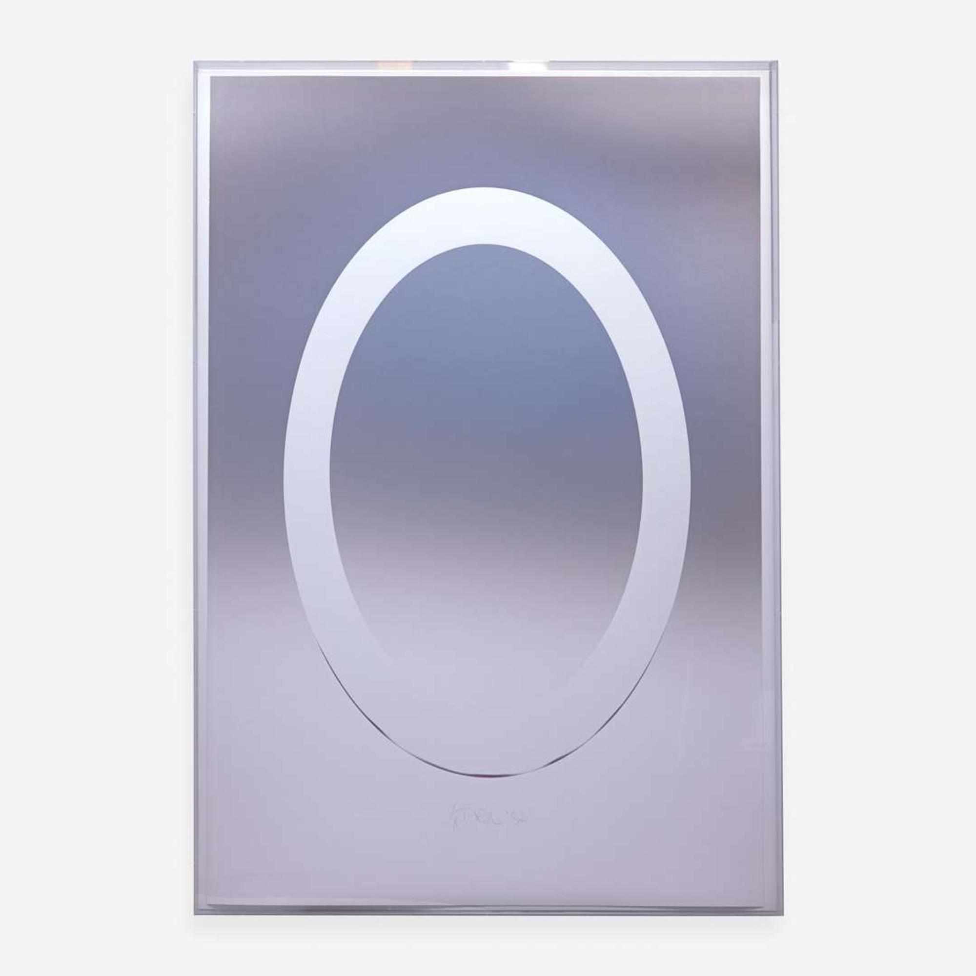 Larry Bell (American, b. 1939) ELIN 46 (Ellipse with Insert) from Vapor Drawings Series