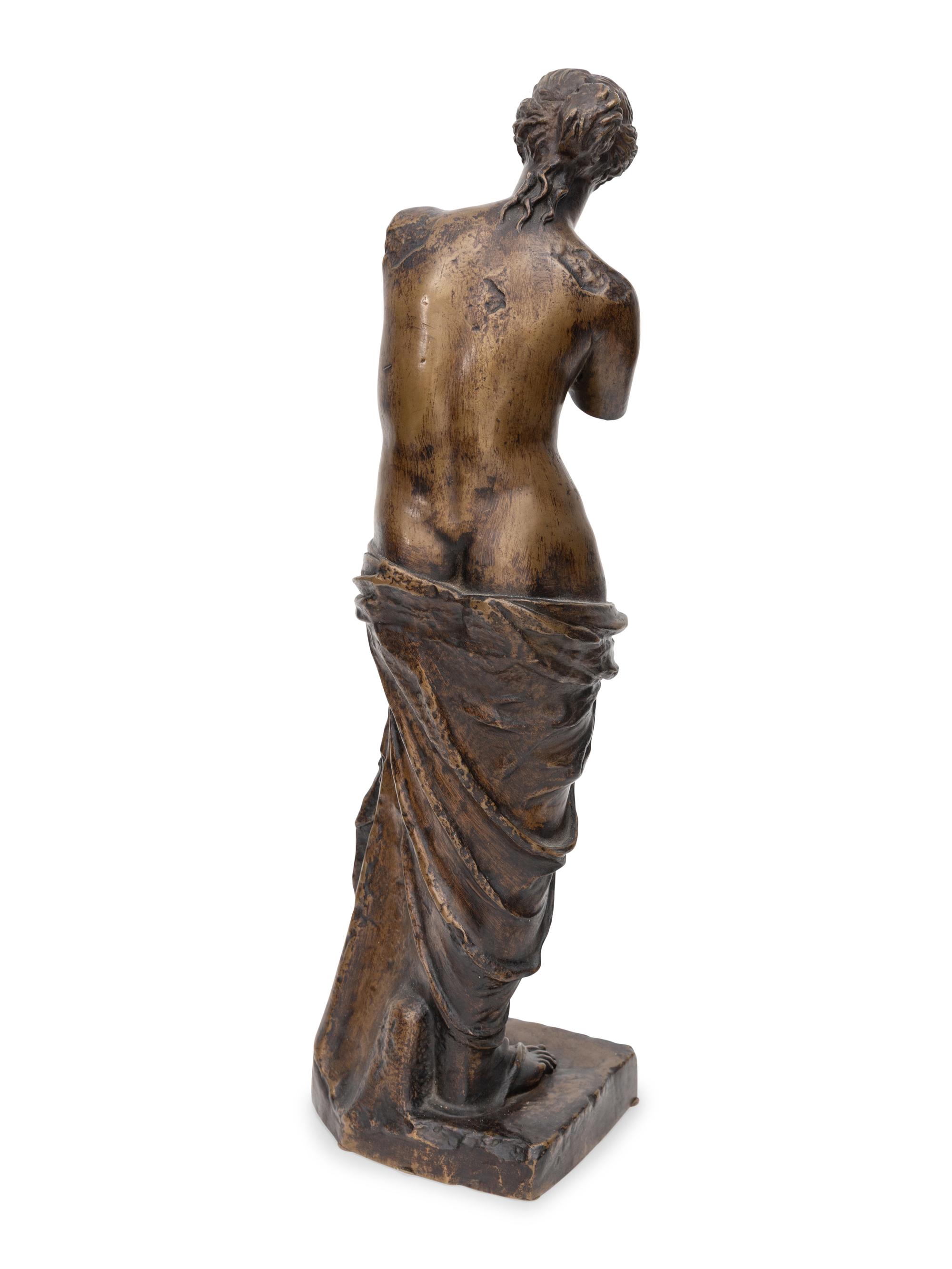 A Grand Tour Bronze Figure of The Venus de Milo