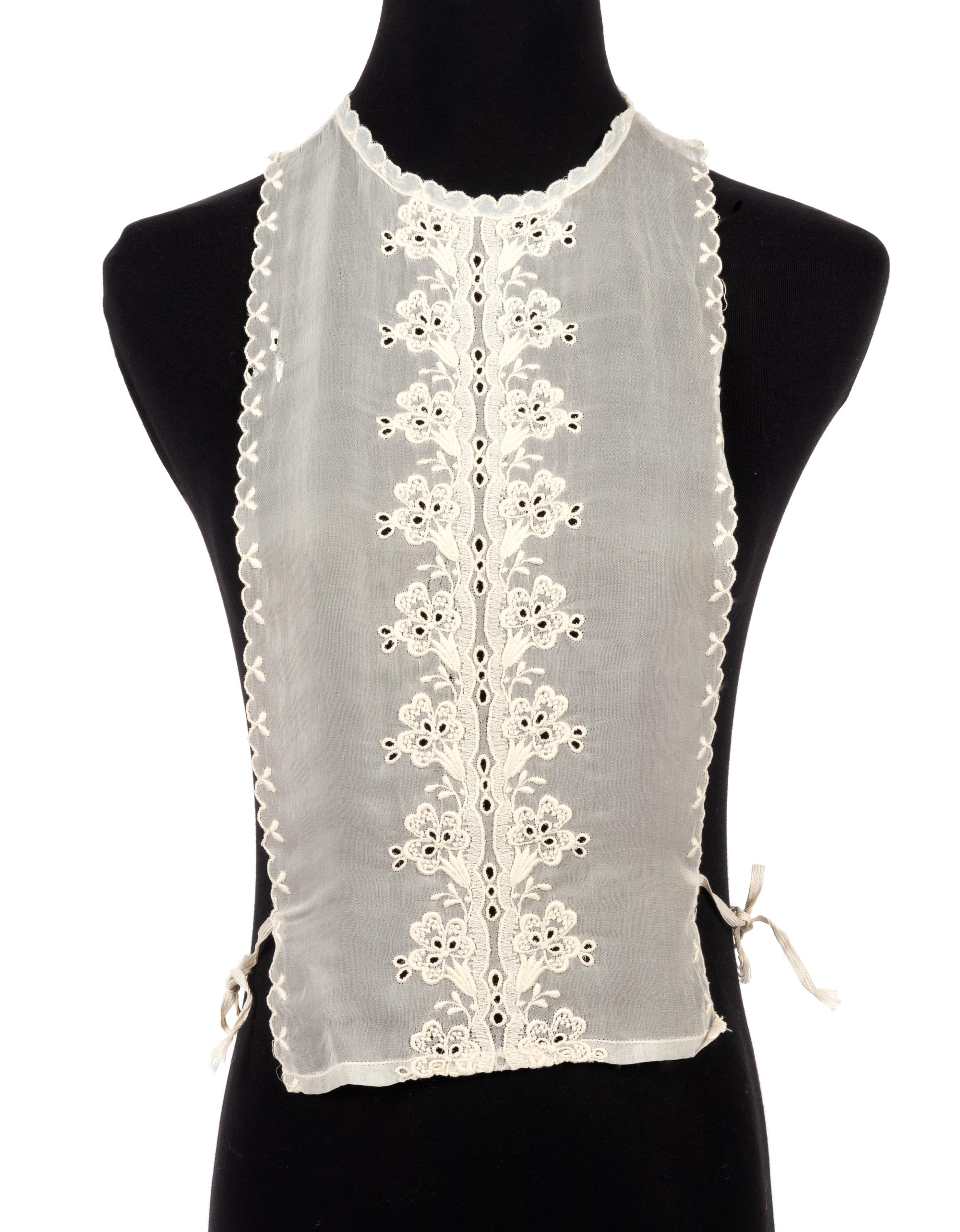 Collection of Four Sleeves, One Shawl, and One Dickey, 1840-90