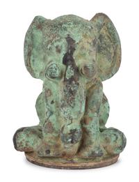 A Molded Copper Elephant-Form Toy Mold