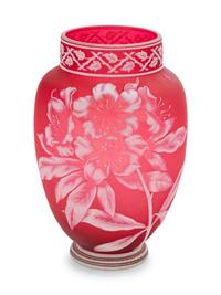 Pink Cameo Vase