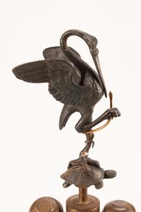 A Pair of French Parcel-Gilt and Patinated Bronze Lamps — LATE 19TH CENTURY