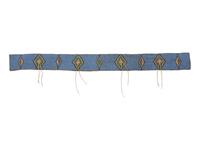 Sioux Beaded Buffalo Hide Blanket Strip