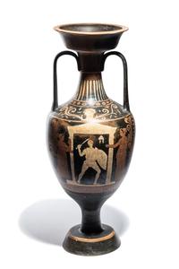 An Apulian Red-Figured Neck Amphora